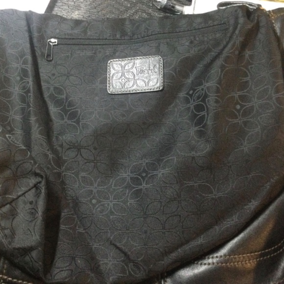Fossil Crossbody bag, Black leather, new never used. - Picture 7 of 9